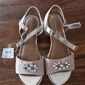 Girl’s Beige and Mauve Sandals